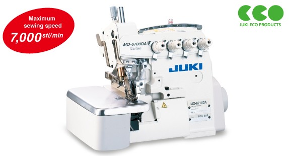 JUKI MO-6700DA Series
Direct-drive, Overlock / Safety Stitch Machine