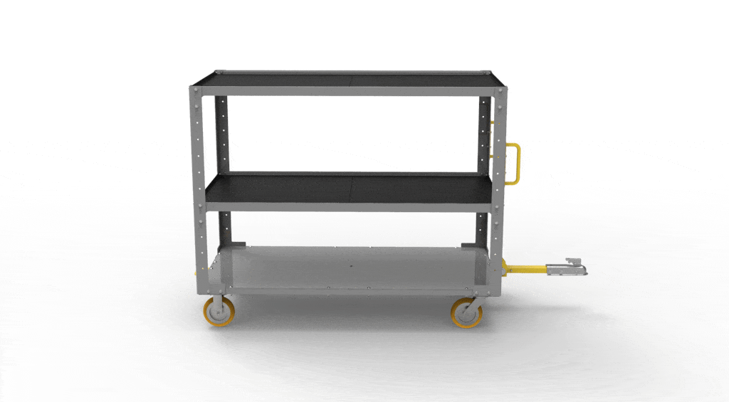 JTEC LSTRS-3872-20-2
CARRYLITE TONGUE and HITCH CART
SHELF TOTE, REAR-STEER CART 