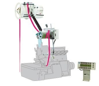 RACING MC M8U-K
COMPUTERIZED METERING DEVICE FOR OVERLOCK MACHINE. UPPER FEED