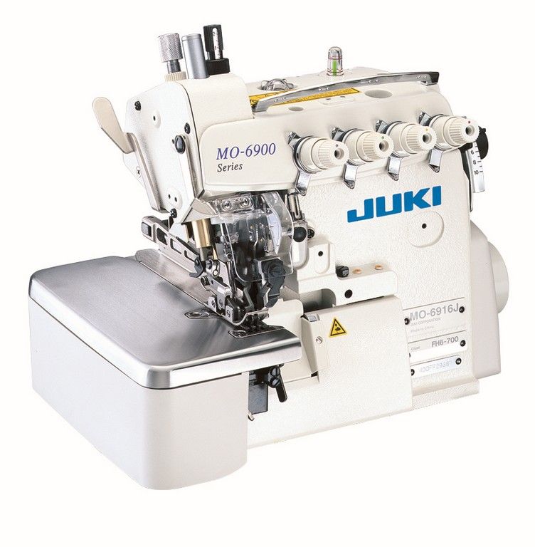 JUKI MO-6900J SERIES and 6900G SERIES
Overlock / Safety Stitch Machine for Extra Heavy-weight Materials
MO-6900J Series (variable top-feed) MO-6900G Series  