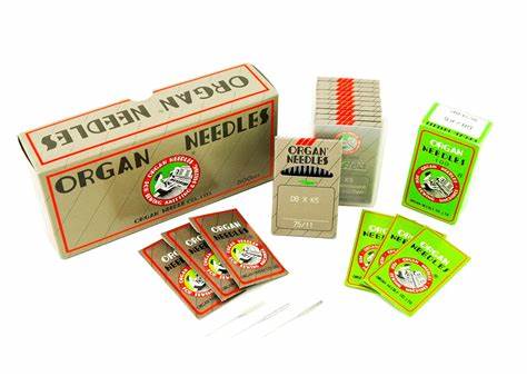 ORGAN INDUSTRIAL SEWING NEEDLES AND EMBROIDERY NEEDLES