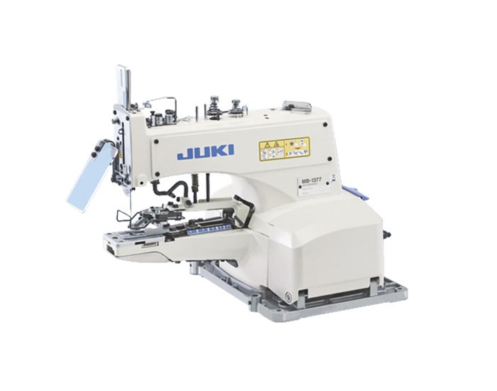 JUKI MB-1370 Series
Single-thread, Chainstitch, Button Sewing Machine (thread-fray-prevention ON/OFF changeover mechanism)